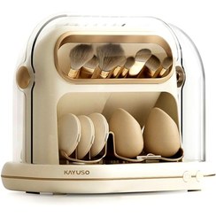 تصویر خشک‌کن و نگهدارنده چندمنظوره لوازم آرایشی KAYUSO مدل Beauty Dry Box – مناسب براش و بیوتی‌بلندر 