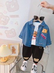 تصویر ست سه تیکه وارداتی بچگانه 1 الی 5 سال Kids Luxury Style