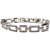 تصویر دستبند ژوپینگ زنانه مدل نگین دار 