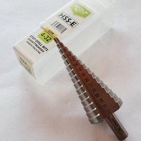 تصویر مته مخروطی سایز 32-4 میلیمتر ولف (WOLF) 