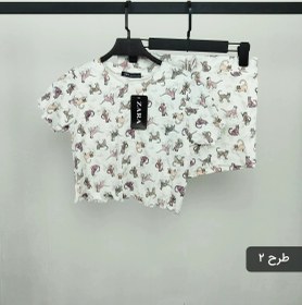 تصویر ست کراپ شورت 