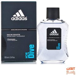 تصویر ادکلن ادوتویلت مردانه آدیداس مدل Ice Dive آیس دایو 100 میل Adidas Ice Dive Perfume Toilette For Men 100ml