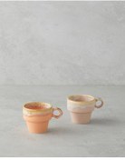 تصویر English Home Arena Seramik 2 فنجان قهوه مجموعه 105 میلی لیتر Open Orange-Pudra English Home Arlena Seramik 2'li Kahve Fincan Takımı 105 ml Açık Turuncu-Pudra