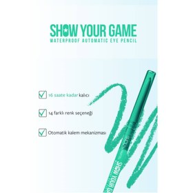 تصویر مداد چشم ژلی پیچی پاستل شماره ۴۱۱ سبز پسته‌ای | Show By Pastel Waterproof Gel Eyeliner 411 