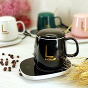 تصویر ماگ هیتردار برند لاکی اورجینال - مشکی 