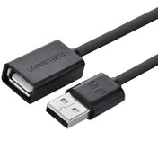 تصویر کابل تبدیل USB نری به مادگی یوگرین US103 مدل 10314 طول 1 متر UGREEN US103-10314 USB2.0 Extension Cable 1m