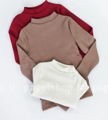 تصویر بلوز دخترانه کبریتی یقه ۳ سانتی آستین بلند 