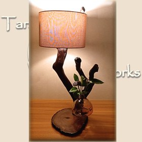 تصویر آباژور چوبی رومیزی (مدل درخت) ا Wooden Table Lamp (Model: Tree) Wooden Table Lamp (Model: Tree)