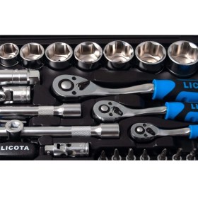 تصویر مجموعه 170 عددی جعبه ابزار لیکوتا مدل ALK-8007F Tools Set Licota Model ALK-8007F