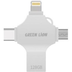 تصویر فلش انتقال عکس و فیلم Green Lion 4-in-1 USB Flash Drive 128gb 