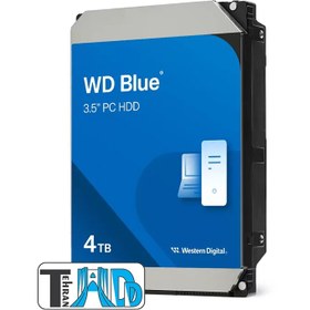 تصویر هارددیسک اینترنال وسترن دیجیتال مدل Blue WD40EZRZ ظرفیت 4 ترابایت (گارانتی 18 ماهه سازگار، آواژنگ و حامی) 