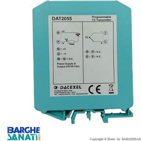 تصویر ترانسمیتر دما ترموکوپل ریل مونت داتکسل ایتالیا مدل DAT2055 