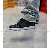 تصویر کفش بسکتبال نایکی مدل Jordan 1 Retro High رنگ آبی 