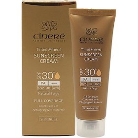 تصویر کرم ضد افتاب رنگی spf30 بژ طبیعی سینره(قیمت قدیم) Tinted Mineral Sunscreen Cream Spf 30 Natural Beige