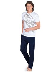 تصویر ست پیژامه مردانه فاق نرمال آستین کوتاه Motto/شعار | پیر کاردین Pierre Cardin P-000000000000008487 