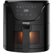 تصویر سرخ کن 5.5 لیتری بیسمارک مدل BM3601 ا bismark BM3601 air fryer bismark BM3601 air fryer