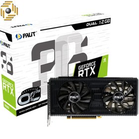 تصویر کارت گرافیک پلیت مدل GeForce RTX 3060 Dual OC حافظه 12 گیگابایت PALIT GeForce RTX 3060 Dual OC 12GB Graphics Card