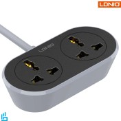 تصویر چندراهی برق الدینیو مدل SC2018 با کابل ۱۰ متری و ۲ پریز 