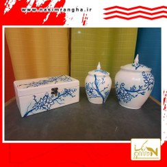 تصویر ست آشپزخونه قلم آبی 