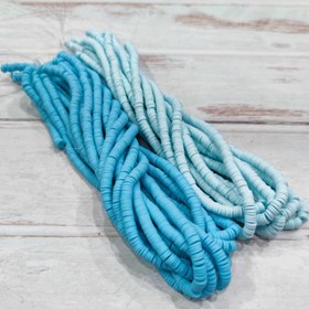 تصویر مهره فیمو واشری با کیفیت(کد ۰۸) - آبی آسمانی 