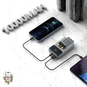 تصویر پاوربانک گرین لاین مدل 3 در 1 ظرفیت ۱۰ هزار میلی آمپر ساعت 