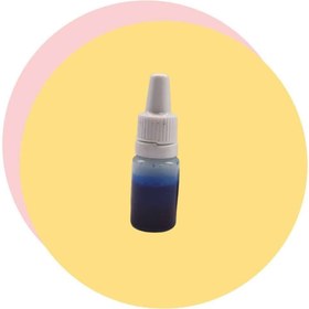 تصویر رنگ جوهری آبی رزین 