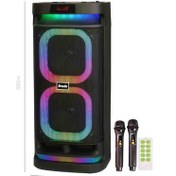 تصویر اسپیکر چمدانی بلوتوثی برودو BTS-1989 + میکروفون و ریموت کنترل Brodu BTS-1989 Wireless Speaker With Microphone & Remote Control