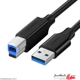 تصویر کابل 3.0 USB پرینتر یوگرین مدل US210-10372 طول 2 متر UGREEN USB 3.0 A Male to B Male Cable 2M US210 10372