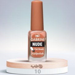 تصویر لاک نود گابرینی شماره 10 Gabrini Nude Nailpolish 