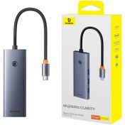 تصویر هاب USB-C باسئوس مدل UltraJoy ظرفیت ۷ پورت 