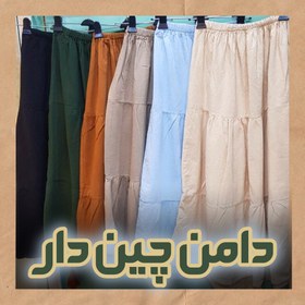 تصویر دامن چین دار نخی - کد Skirt