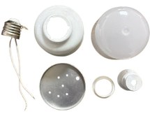 تصویر بدنه لامپ 18 وات حباب استوانه استاندارد با سرپیچ E27 