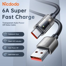 تصویر کابل شارژ هوشمند USB به تایپ سی 100 واتی مک دودو مدل MCDODO CA-3150 طول 1.2 متر 