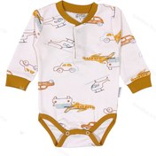 تصویر زیر دکمه دار آستین بلند نوزاد پسرانه طرح هلی کوپتر به آوران Behavaran 