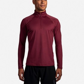 تصویر نیم زیپ ورزشی مردانه بروکس مدل Brooks Men's Dash 1/2 Zip 