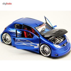 تصویر ماشین بازی ولی مدل 206 Tuning Welly 206 Tuning Toys Car