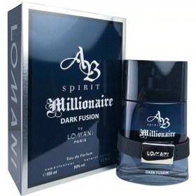 تصویر عطر ادکلن ای بی اسپریت میلیونر دارک فیوژن اصلی و اورجینال لومانی فرانسه LOMANI AB SPIRIT MILLIONAIRE DARK FUSION 