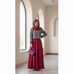 تصویر کت و دامن مدل گیلاس استایل کاملا متفاوت با رنگ جذاب چری - سایز 