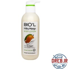 تصویر لوسیون مرطوب کننده بدن شیر و انبه بیول _ Biol milky mango body lotion 