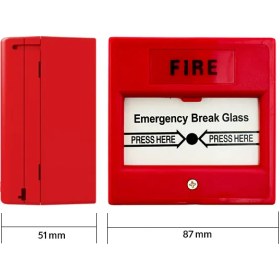 تصویر شستی اعلام حریق متعارف برند زیتکس - ضد آب ا Push fire alarm Push fire alarm