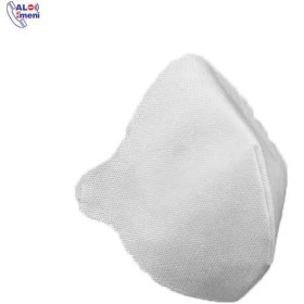 تصویر ماسک تنفسی تاشو سه لایه سفید | ماسک سه لایه 