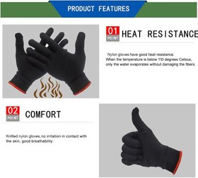 تصویر دستکش مشکی 