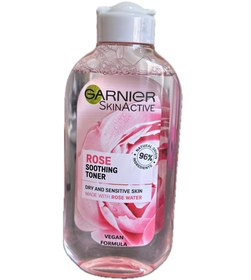 تصویر تونر پاک کننده صورت گارنیرر مدل Rose Toner حجم 200 میل 