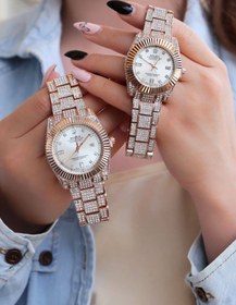 تصویر ساعت رولکس دیت جاست پرنگین مردانه و زنانه در رنگ ها طلایی نقره ایی پژ – Rolex datejust 