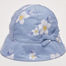 تصویر کلاه نوزادی دختر آبی السی وایکیکی S25514Z1 ا Desenli Kız Bebek Şapka Desenli Kız Bebek Şapka