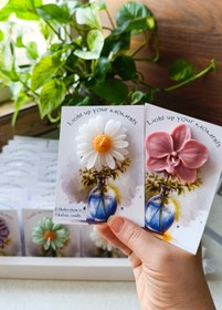 تصویر گیفت کارت شمع گل بابونه 