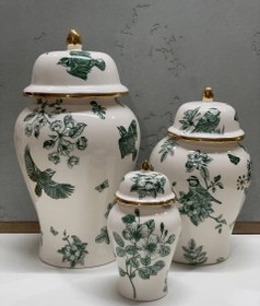 تصویر جینجرجار گل مرغ سبز 