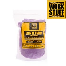 تصویر کیت 5 عددی دستمال مایکروفایبر جنتل من سایز 40*40 ورک استاف مدل Work Stuff Gentelman Basic 5-Pack 