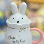 تصویر ماگ خرگوشی فانتزی Fancy rabbit mug