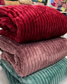 تصویر پتو پلیسه وارداتی اصلی تراکم بالا - یاسی / یکنفره 